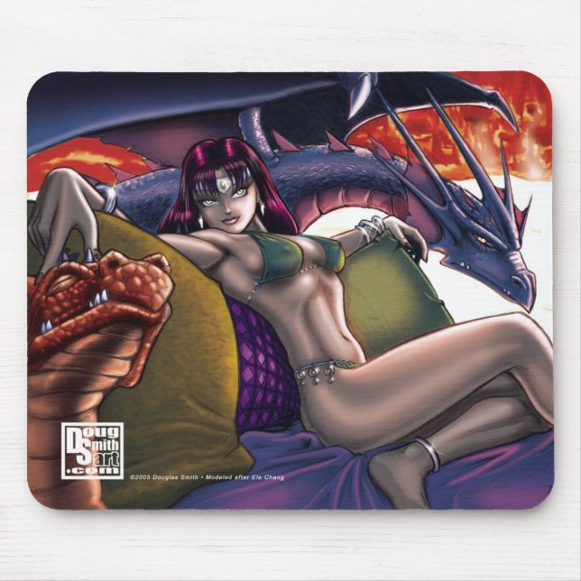 Drakedrottning Mousepad Musmatta (Framsidan)