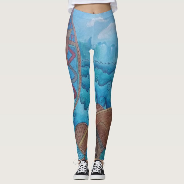 Drakefartygdamasker Leggings (Framsida)