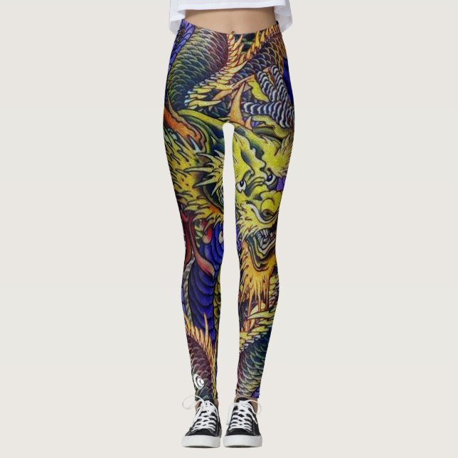 Drakefjäll Leggings (Framsida)