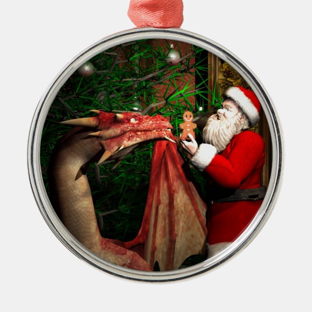 Drakejul Julgransprydnad Metall (Framsidan)