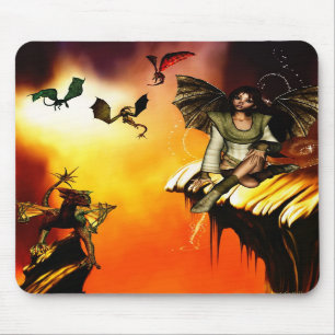 Drakejungfru Mousepad Musmatta