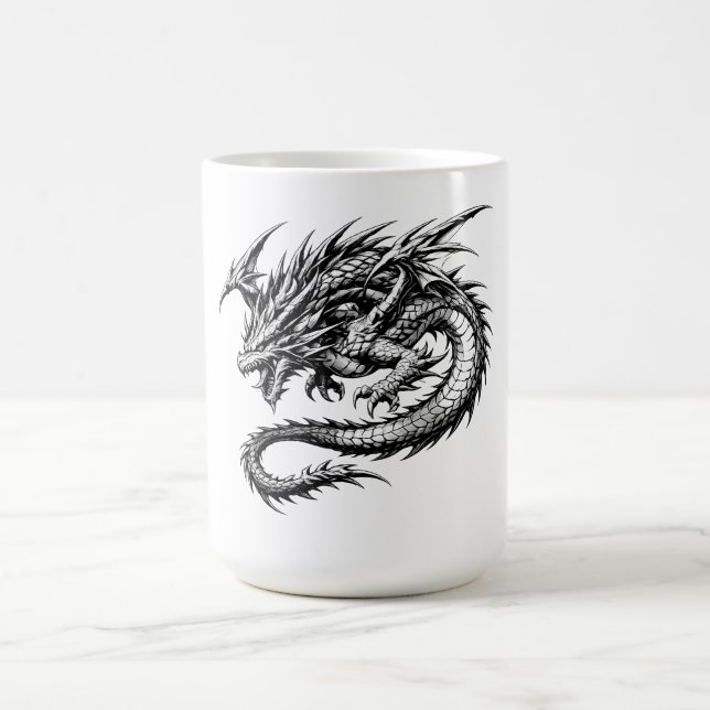 Drakeld av himmelseld kaffemugg (Center)
