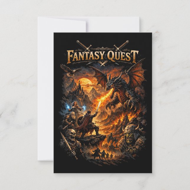Drakelds Quest Tack Kort (Framsida)
