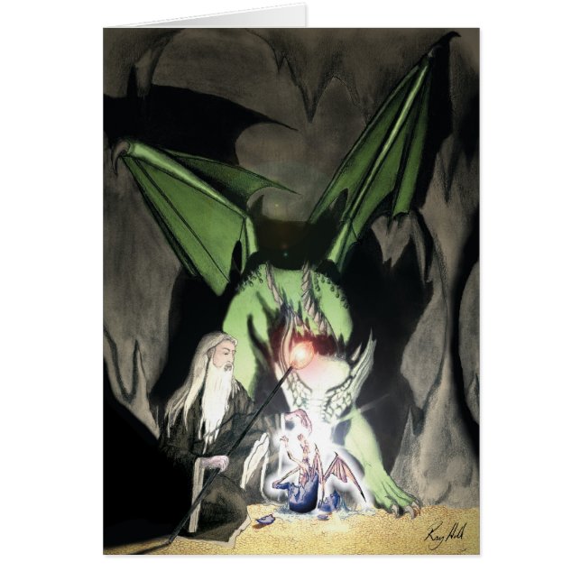 Drakemagi Hälsningskort (Framsidan)