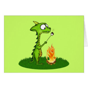 Draken avfyrar hälsningskort