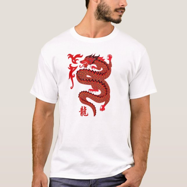 Draken avfyrar t-shirt (Framsida)
