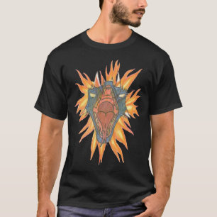 Draken avfyrar tee shirt