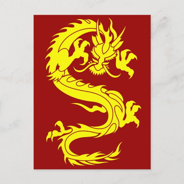 draken golden vykort (Framsida)