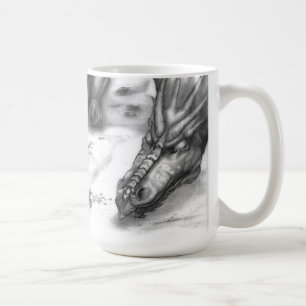 Draken skissar kaffemuggen kaffemugg