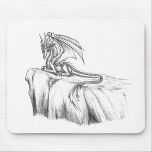 Draken skissar Mousepad Musmatta
