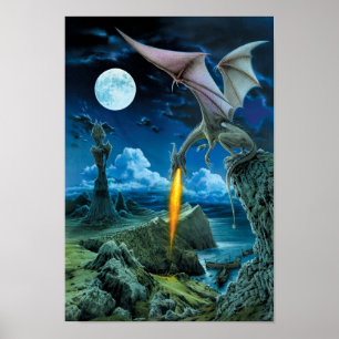 Draken spottar affischen poster