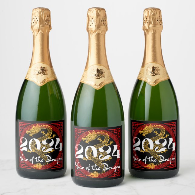 Drakens år 2024 Kinesisk stjärntecken (Flaskor)