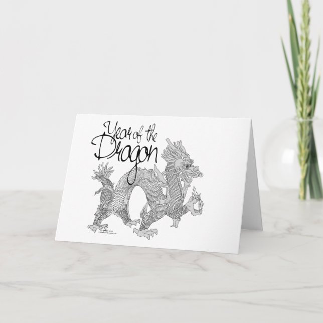 Drakens år kort (Framsida)