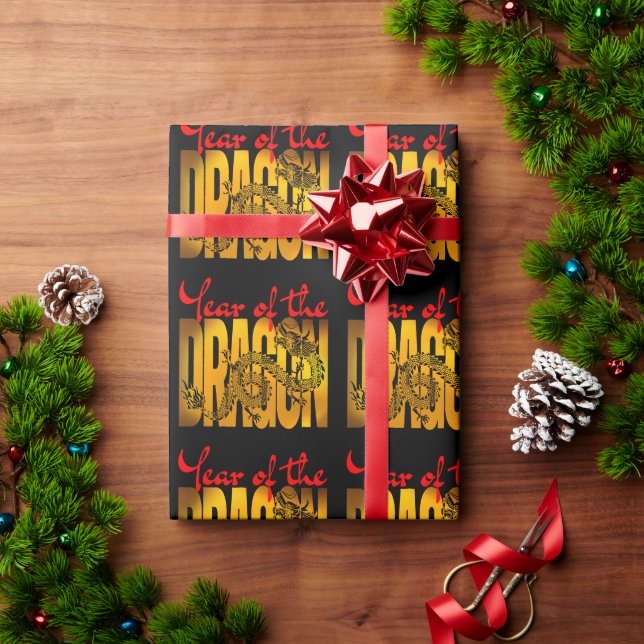 Drakens år presentpapper (Julgåva)