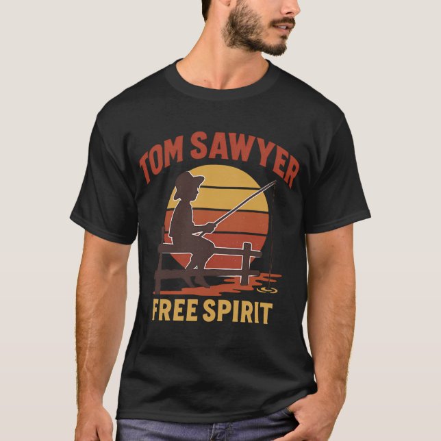 Drakens Svans Retro T Shirt (Framsida)