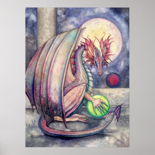 Drakens Utsikt Fantasykonstaffisch Poster