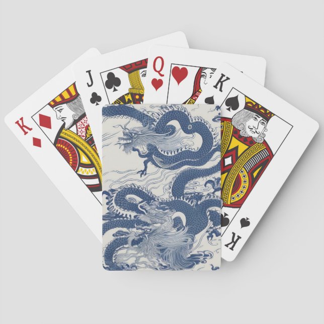 Drakens vågor  casinokort (Baksidan)