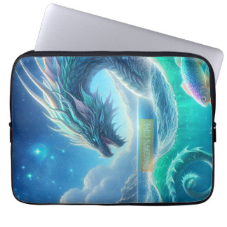 Drakens vik - havsscen - Fantasydrake Laptop Fodral