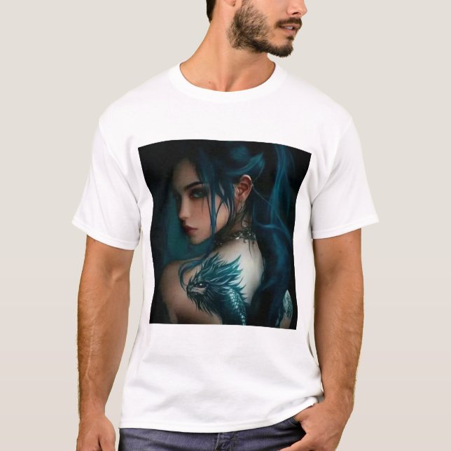 Drakens viskande t-shirt (Framsida)