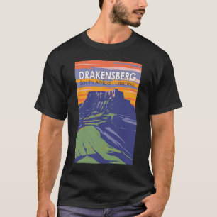 Drakensberg South Afrika Lesotho Travel Art Retro T Shirt
