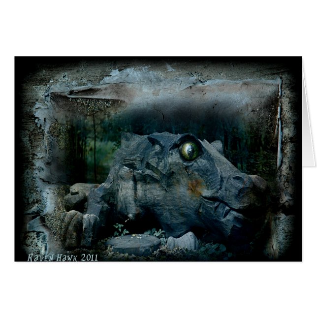 Drakeöga Hälsningskort (Framsidan Horizontal)