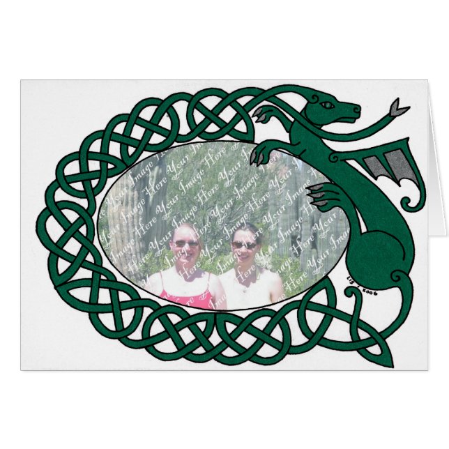 Drakeramkort Hälsningskort (Framsidan Horizontal)