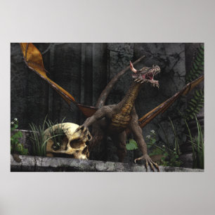 Drakeskallestativ Poster