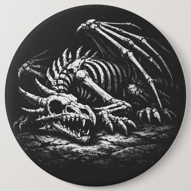 Drakeskelett — av BurnsInHell Knapp (Framsida)