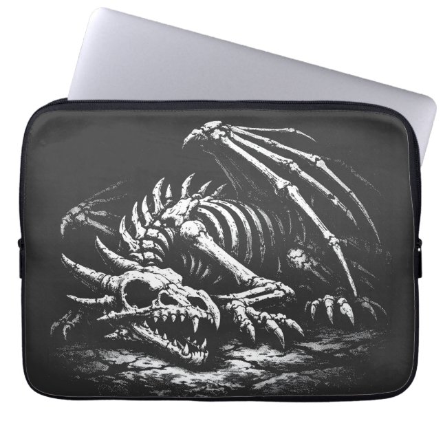 Drakeskelett — av BurnsInHell Laptop Fodral (Framsidan)