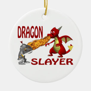 DrakeSlayer Julgransprydnad Keramik