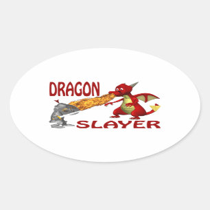DrakeSlayer Ovalt Klistermärke