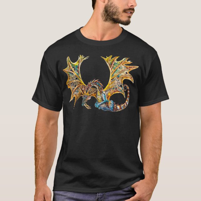 DrakeSteampunk T skjorta Tee (Framsida)