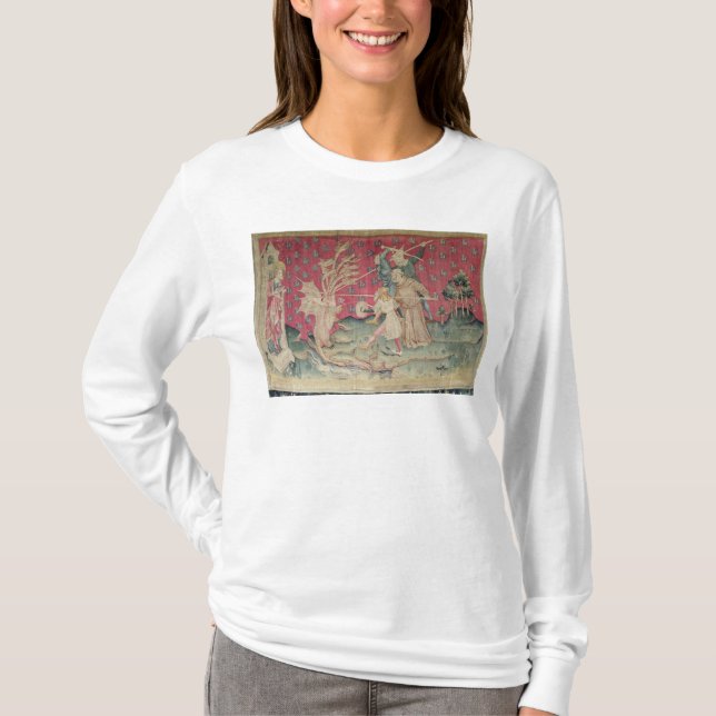 Drakestridigheten med tjänarna av guden t-shirt (Framsida)