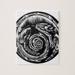 Draketatueringdesign Pussel