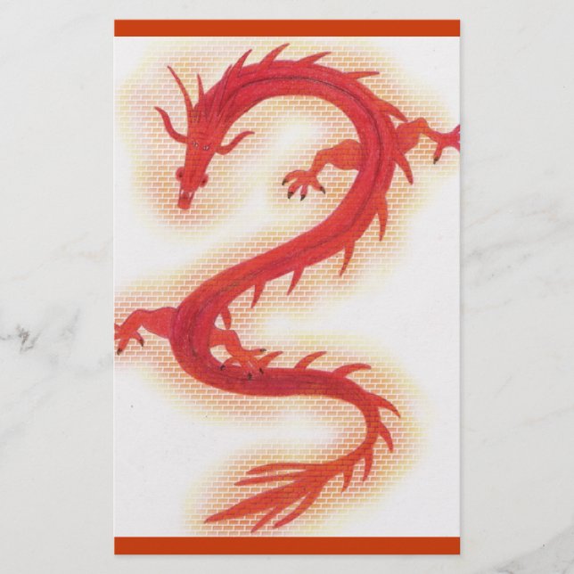 Draketegelstenbrevpapper Brevpapper (Framsida)