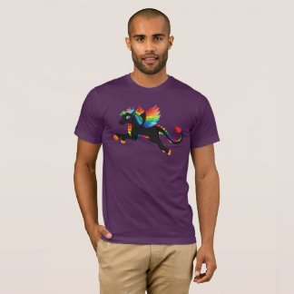DrakeUnicornregnbåge som flyger den mytiska Tee Shirt