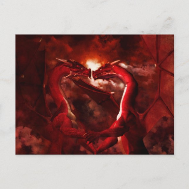 Drakevalentines Helg Vykort (Framsida)