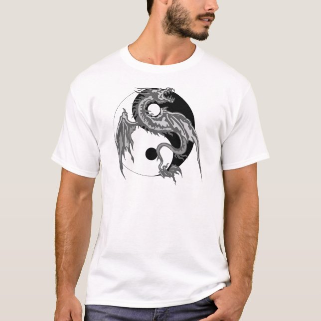 DrakeYin Yang T-tröja T-shirt (Framsida)