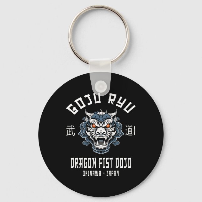 Drakfist Dojo Goju Ryu Karate  Nyckelring (Framsida)