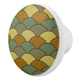Drakfjäll, fläktar, vågor, Seigaiha, kamouflage Knopp