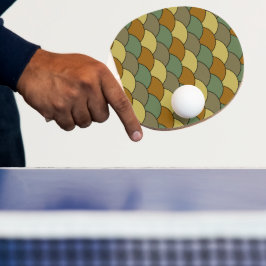 Drakfjäll, fläktar, vågor, Seigaiha, kamouflage Pingisracket