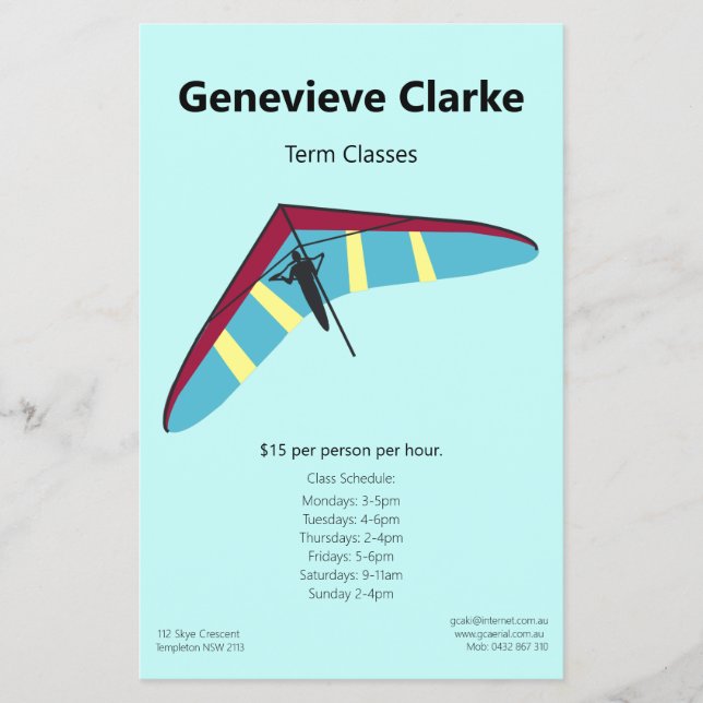 Drakflygning Flygblad (Framsidan)