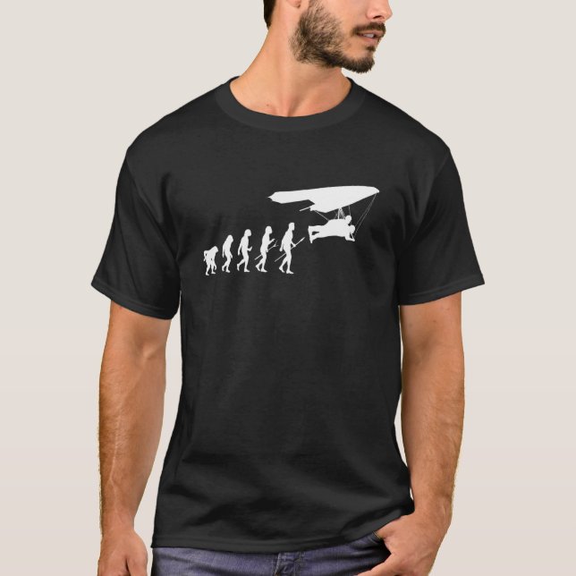 Drakflygning Tandemflygning Evolution Tvåpersoners T Shirt (Framsida)