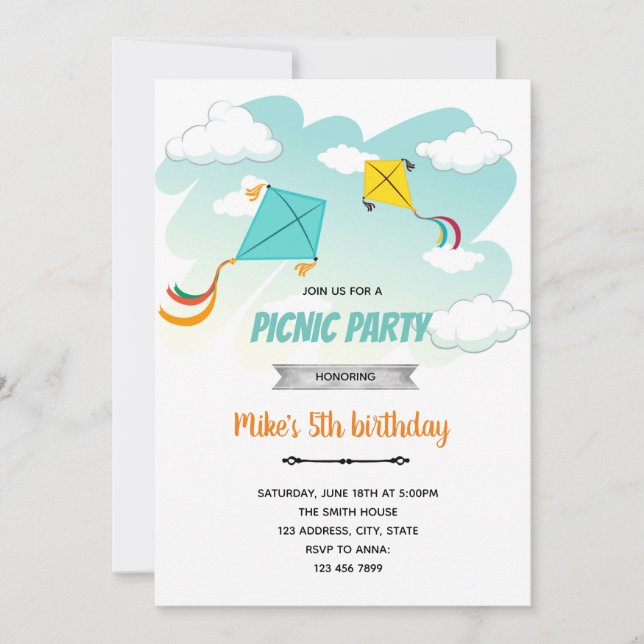 Drakfödelsedagsfest Inbjudan (Framsida)