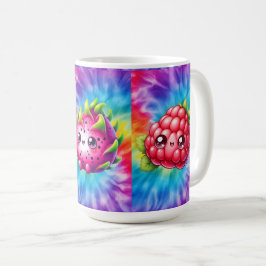 Drakfrukt med Tie-Dye-mönster Kaffemugg