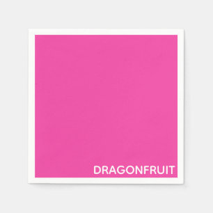 Drakfrukt rosa färgnamn pappersservett