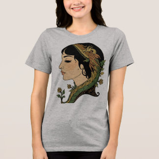 Drakhår Dam - Persisk Fantasy Kvinna Konst T Shirt