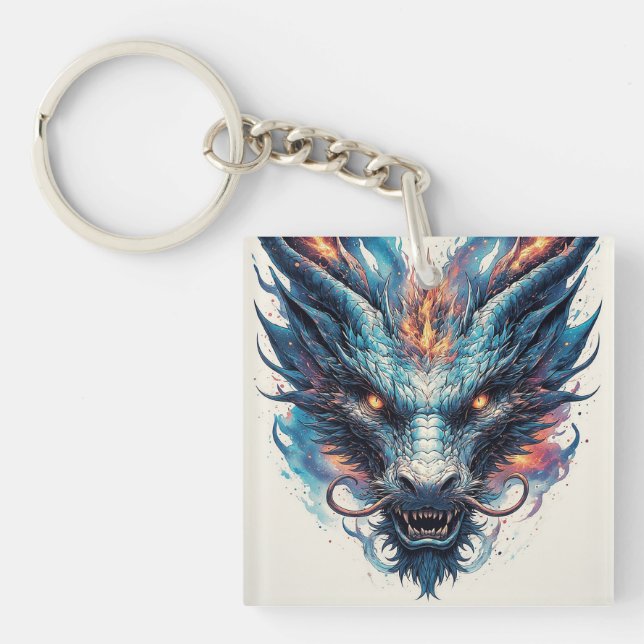 Drakhuvud Med Vilda Ögon (Framsidan)