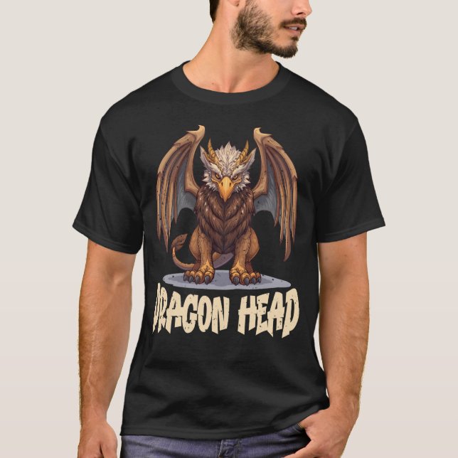 Drakhuvud  t shirt (Framsida)