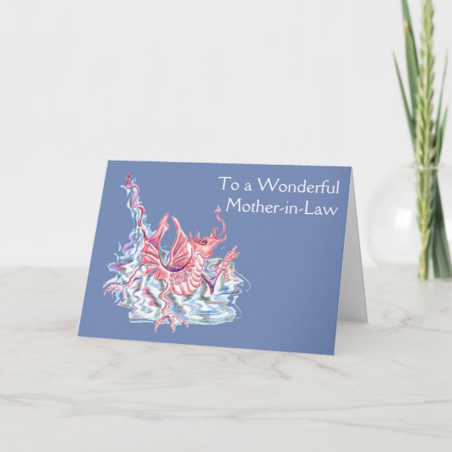 Drakmoder Svärmor Mors Dag Kort (Framsida)